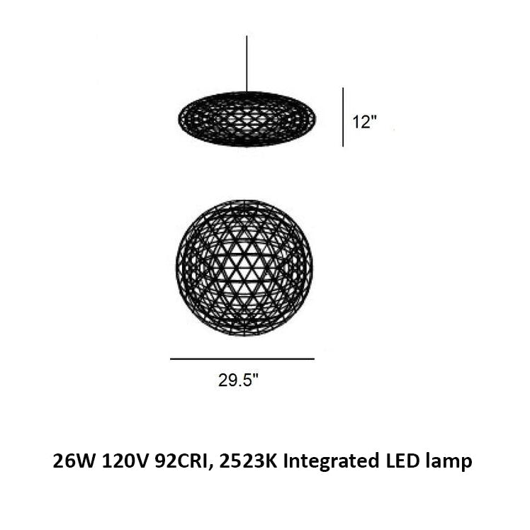 Raimond II Zafu Suspended Lamp