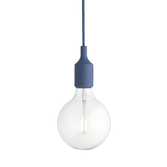 Pale Blue E27 Pendant Light - OPEN BOX