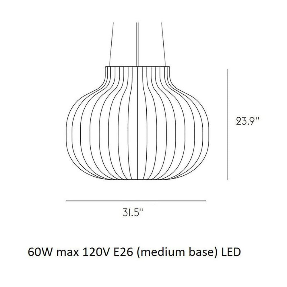 Strand Closed Pendant Light