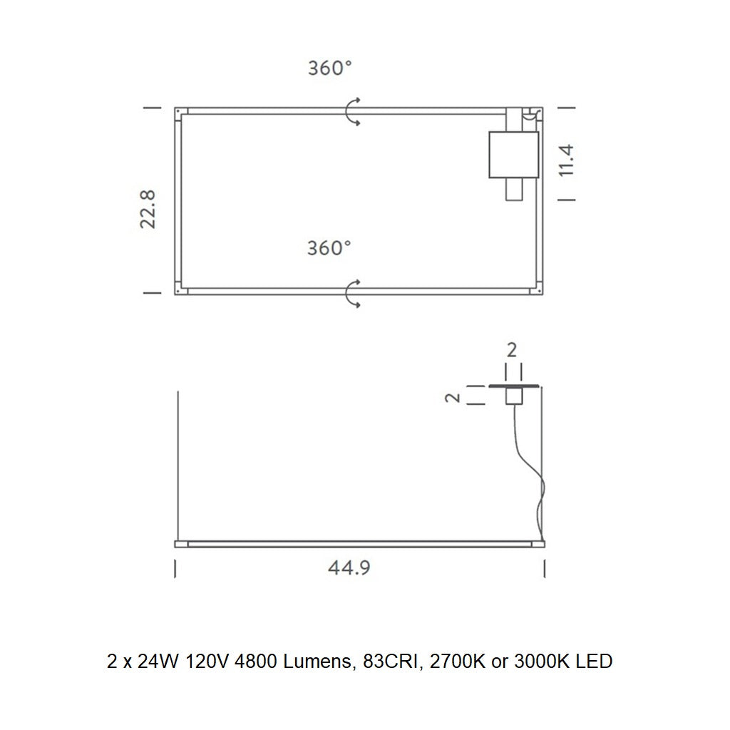 Spigolo Horizontal Pendant Light