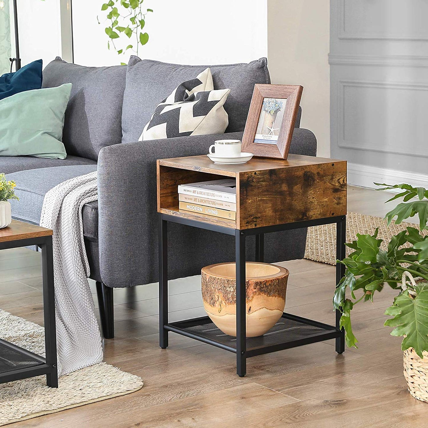 Open Compartment Nightstand