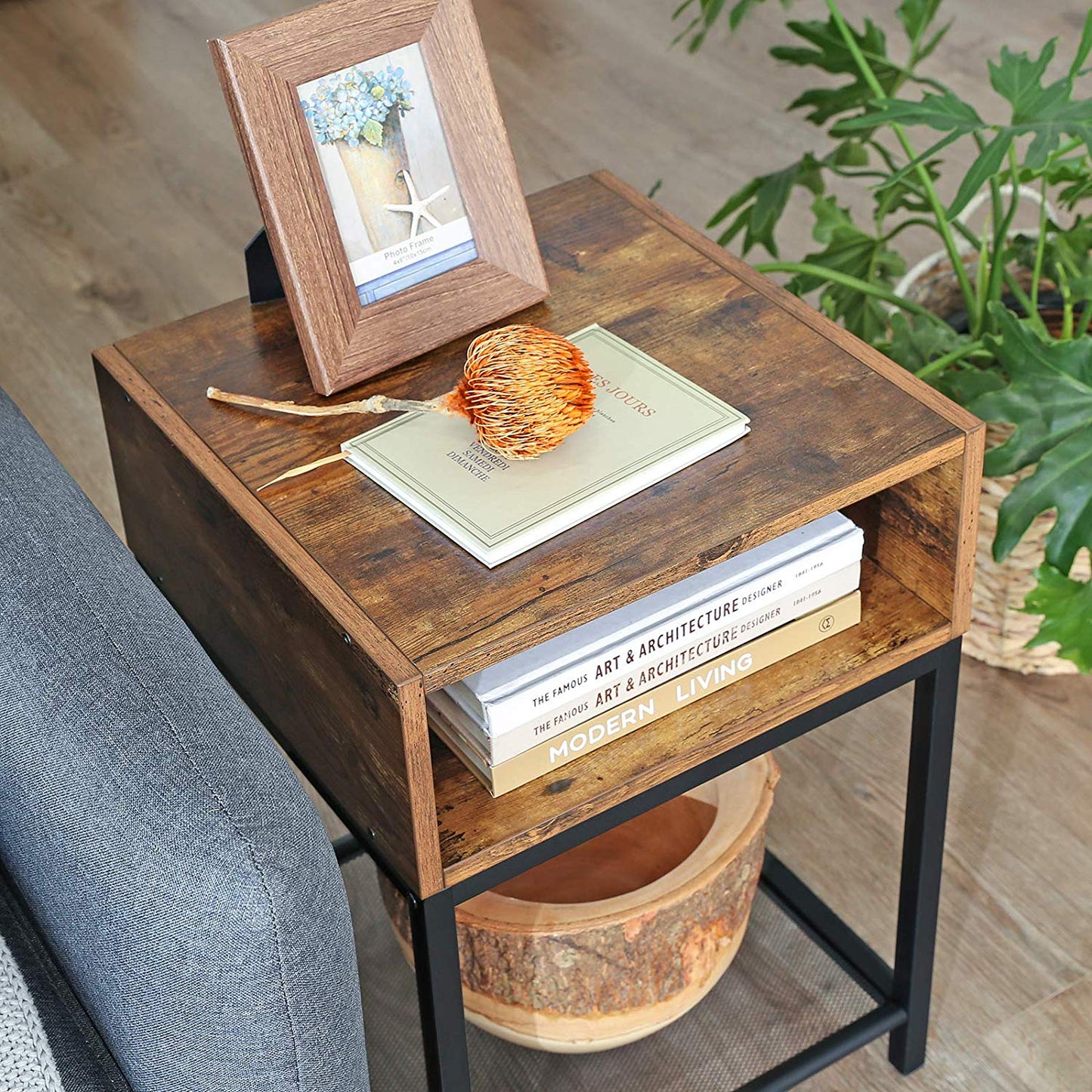 Open Compartment Nightstand