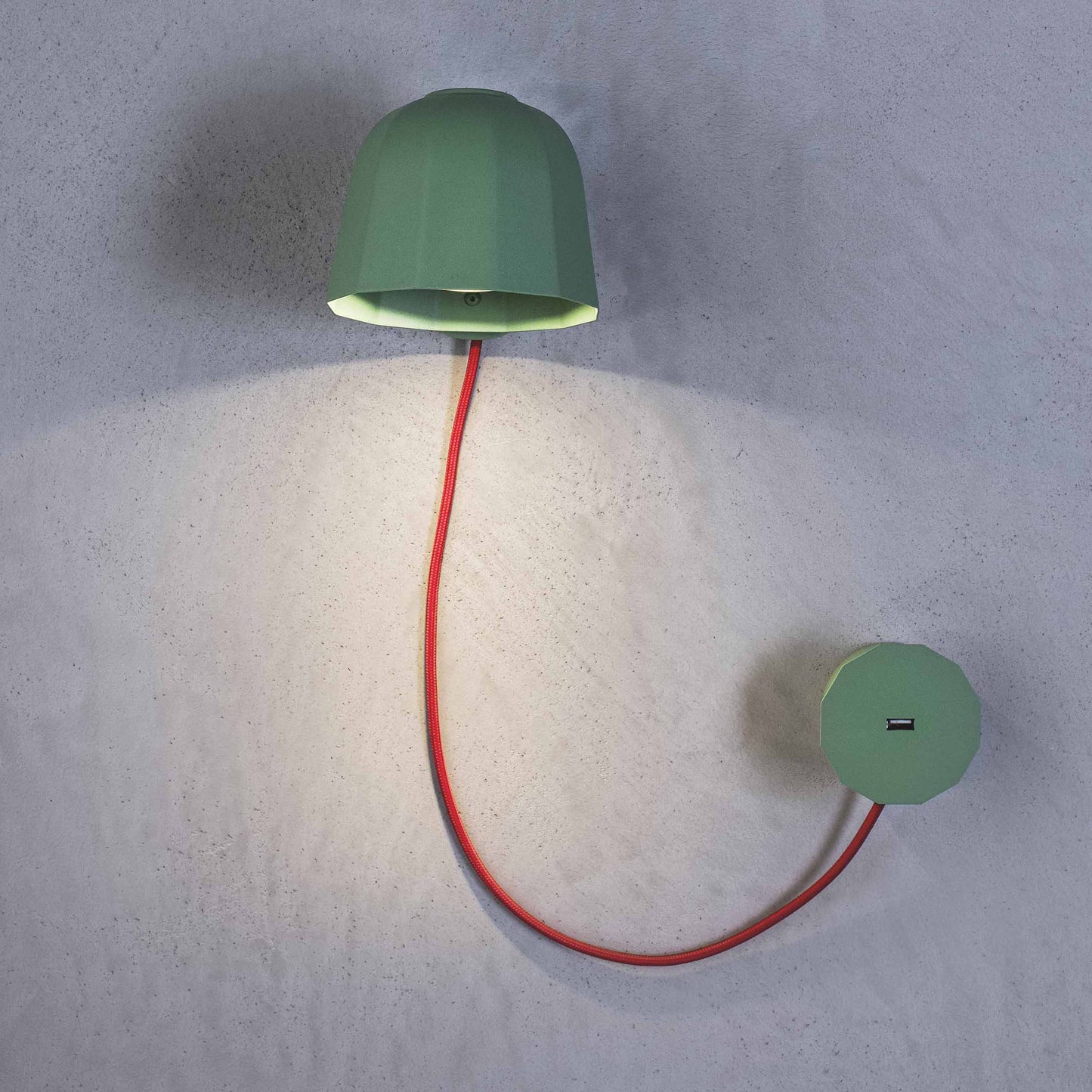 Novia Wall Light with USB Port