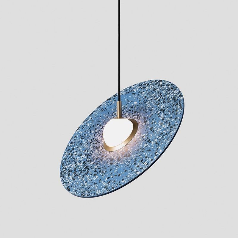 Almeta Disk Sculptural Pendant Light 