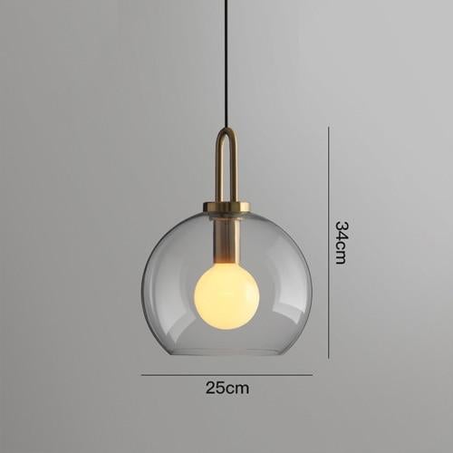 Iona Glass Globe Pendant Light