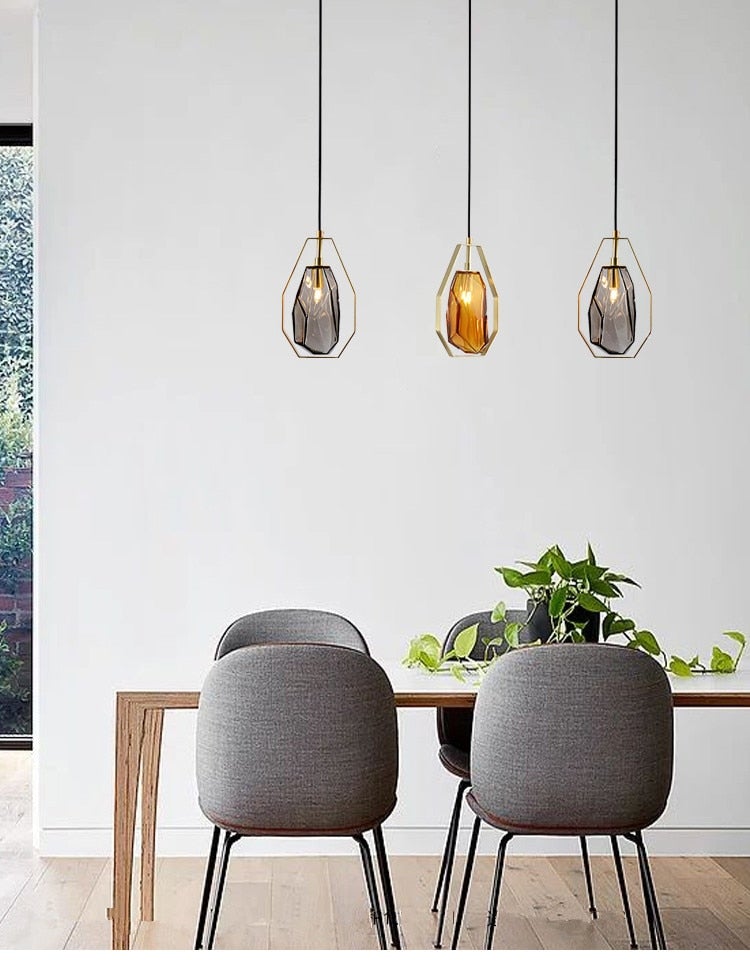 Reini Glass Modern Pendant Light