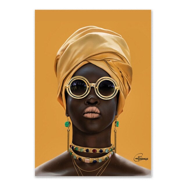 Cool Shaded Lady Canvas Print