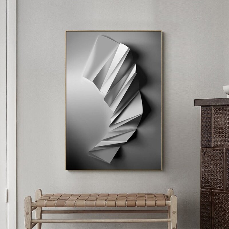 Ripples in White Canvas Prints