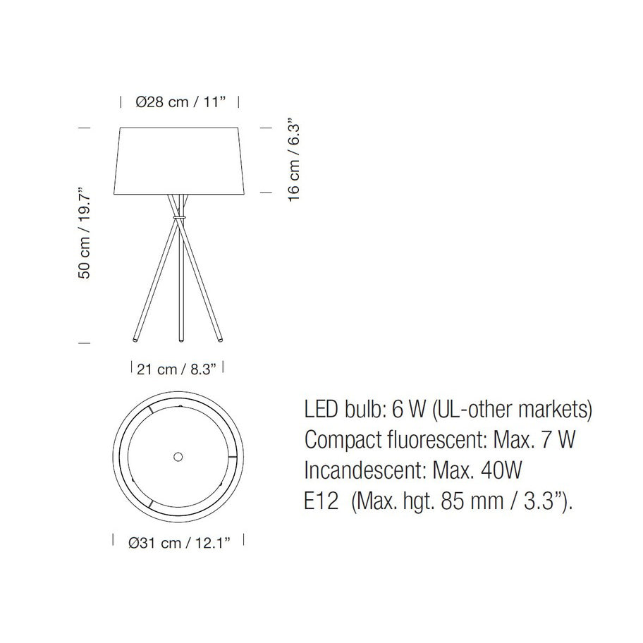 Tripode Small Table Lamp