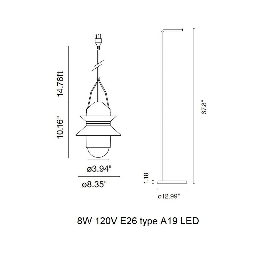 Santorini Outdoor Floor Lamp