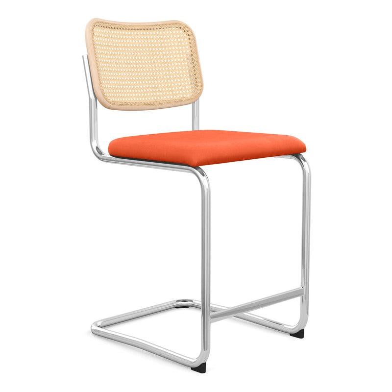 Cesca Stool with Upholstered Seat