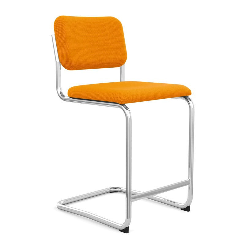 Cesca Stool with Upholstered Seat and Back