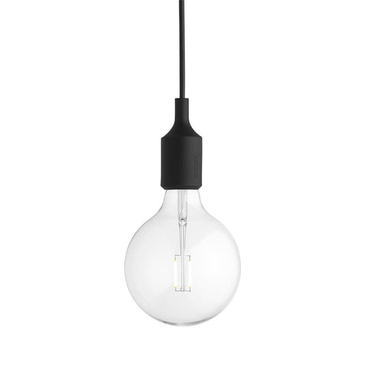 Black / None E27 Pendant Light OPEN BOX