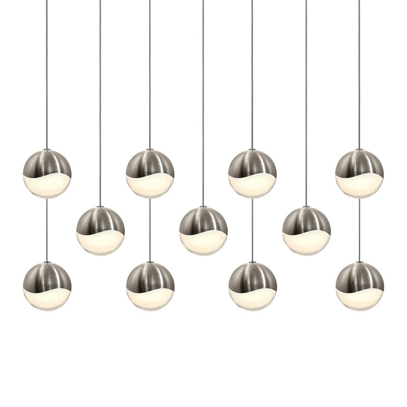 Grapes Eleven Light Linear Pendant Light