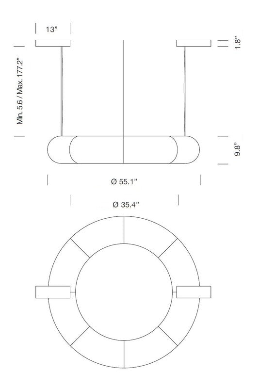 Tekio Circular Pendant Light