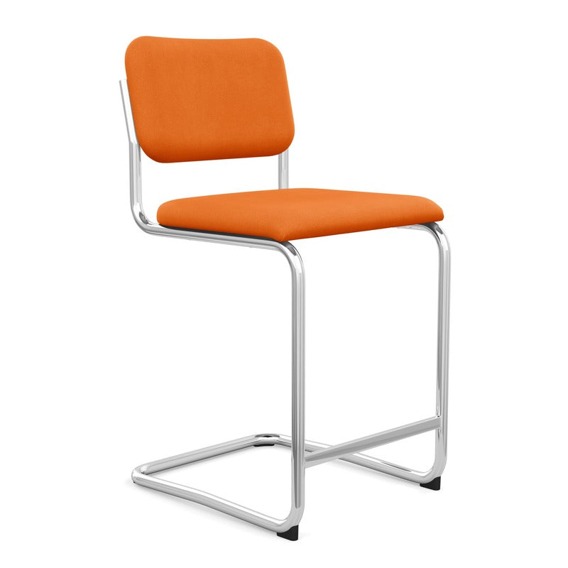 Cesca Stool with Upholstered Seat and Back