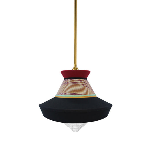 Black Patchwork Calypso Guadaloupe Pendant Light OPEN BOX