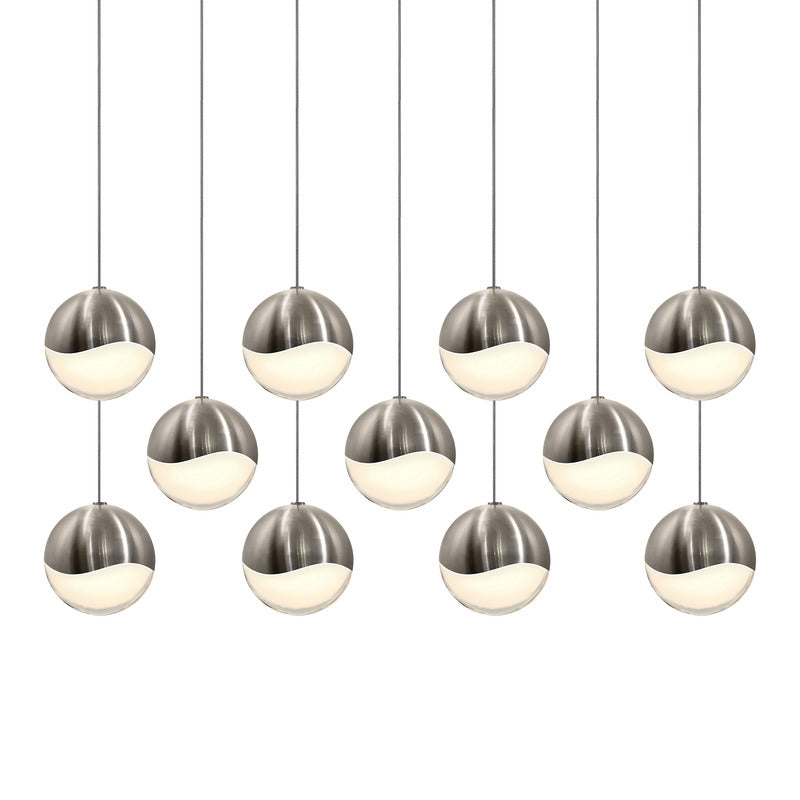 Grapes Eleven Light Linear Pendant Light