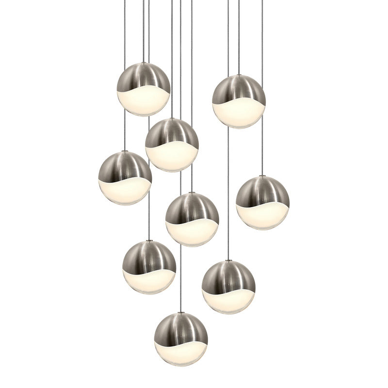 Grapes Nine Light Multi Pendant Light