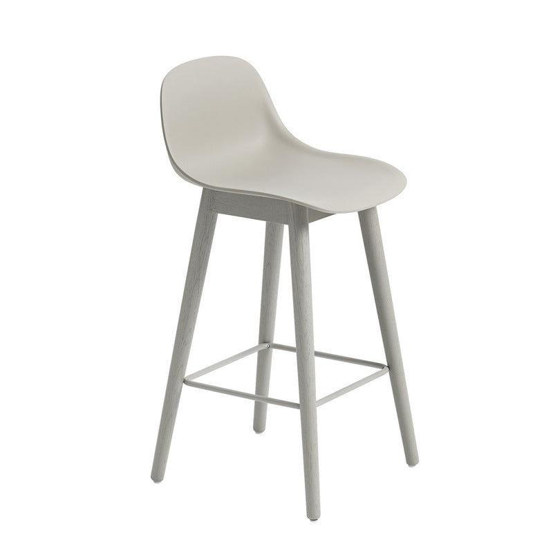 Fiber Stool with Backrest