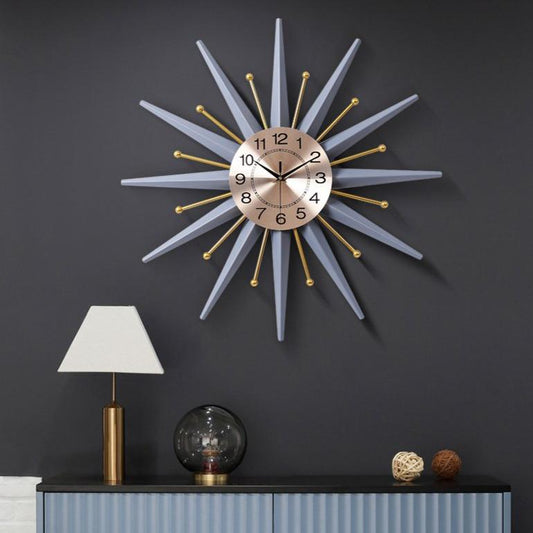 Nordic Metal Snowflake Wall Clock - Novus Decor Wall Decor