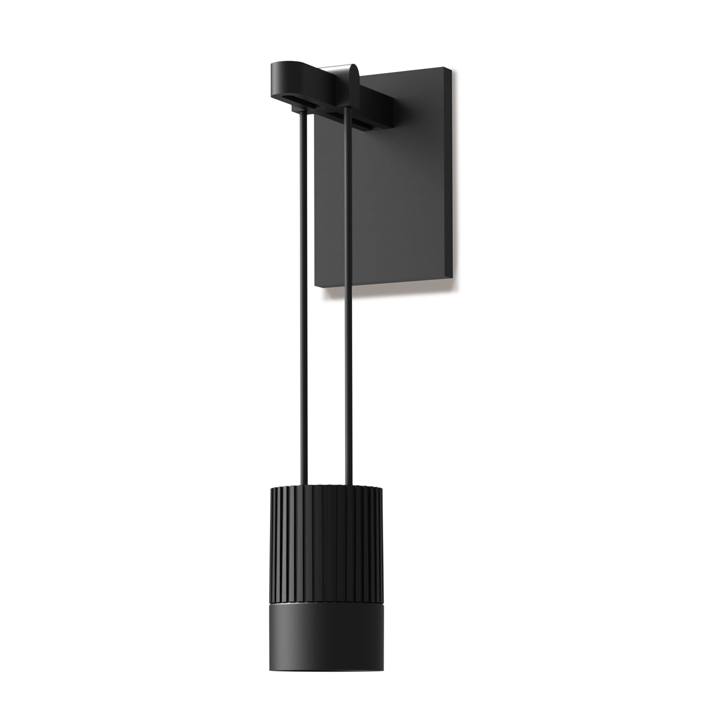 Suspenders Wall Light with Suspended Cylinder Luminaire