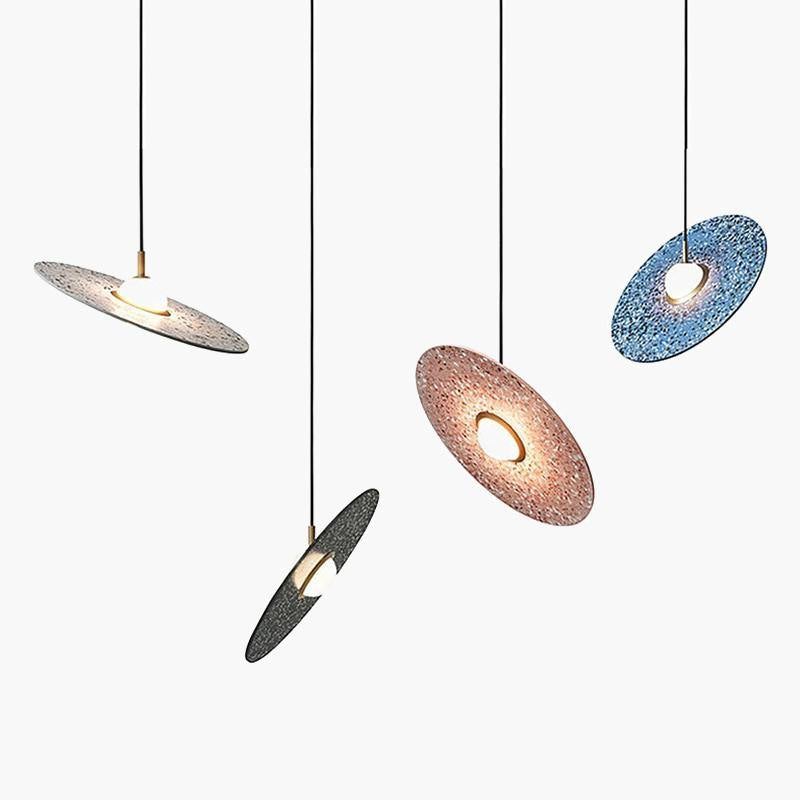 Almeta Disk Sculptural Pendant Light 