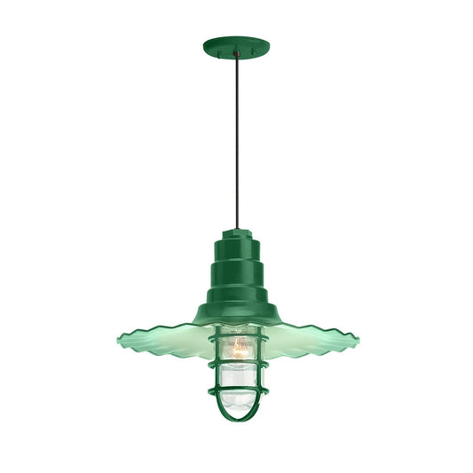 Radial Wave Outdoor Pendant Light