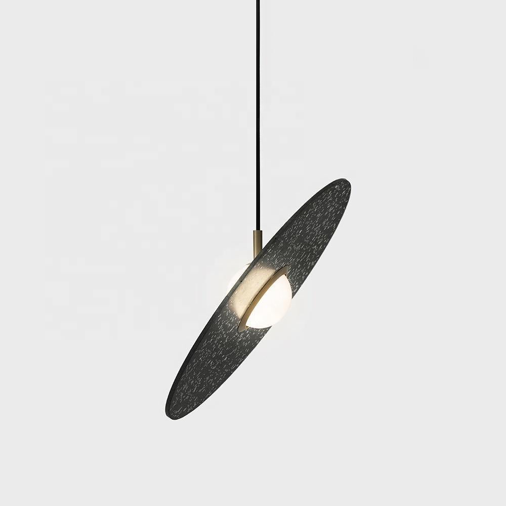 Almeta Disk Sculptural Pendant Light 