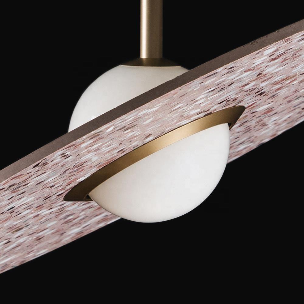 Almeta Disk Sculptural Pendant Light 