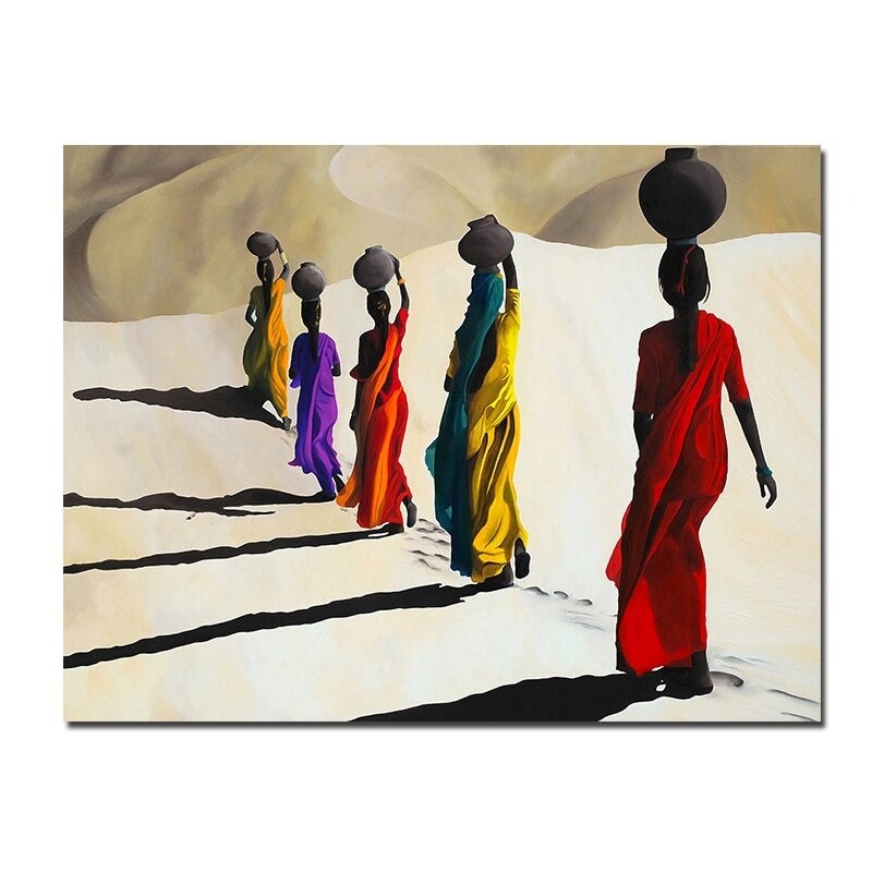 Walking in the Desert Canvas Print